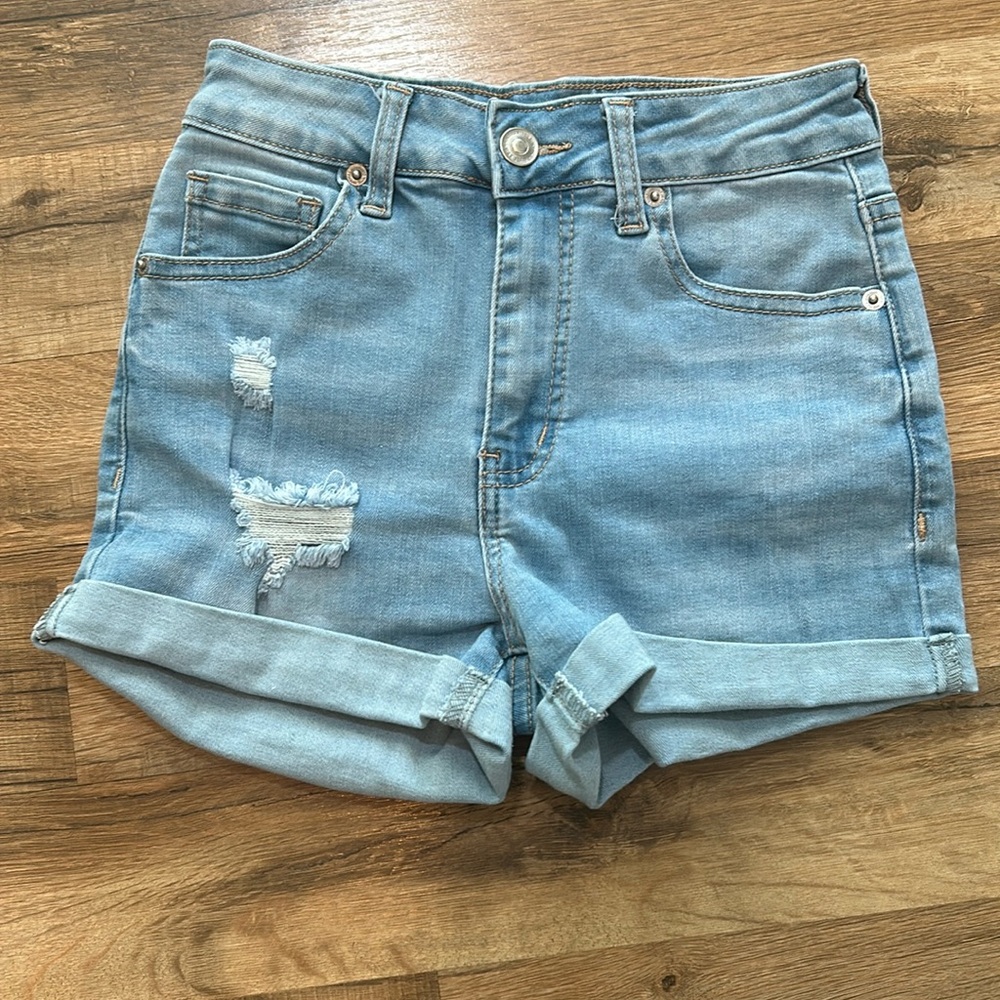 WAX JEANS DENIM WOMEN Sz SMALL FIVE POCKETS MID RISE